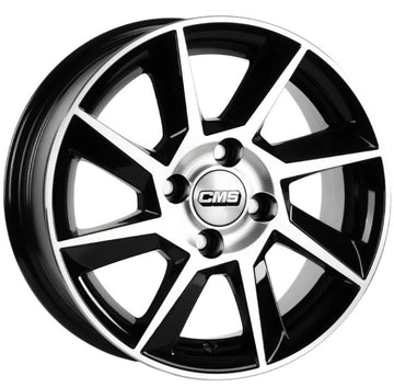 CMS-831-06 6.0x14" -4x108 ET35 65.1 Diamond Black Gloss Jant (4 Adet)